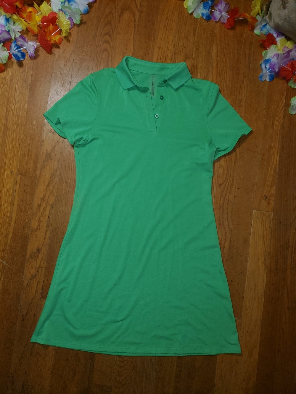 Outdoor Voices Green Polo Mini Dress